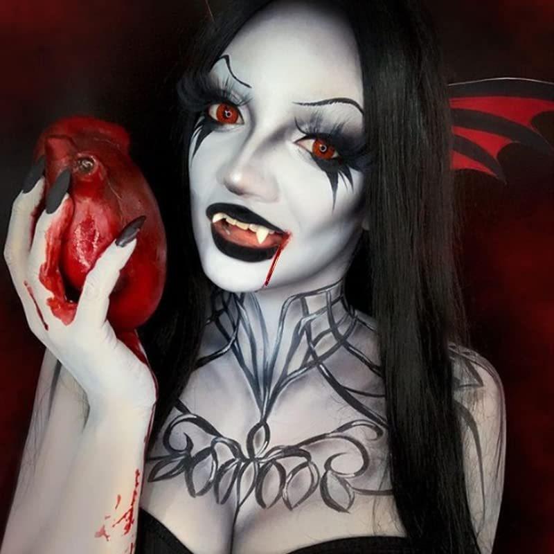 Fake Blood Spray For Cosplay Washable Clothes & Facial Blood Scary Styling Blood Spray 50ml*2