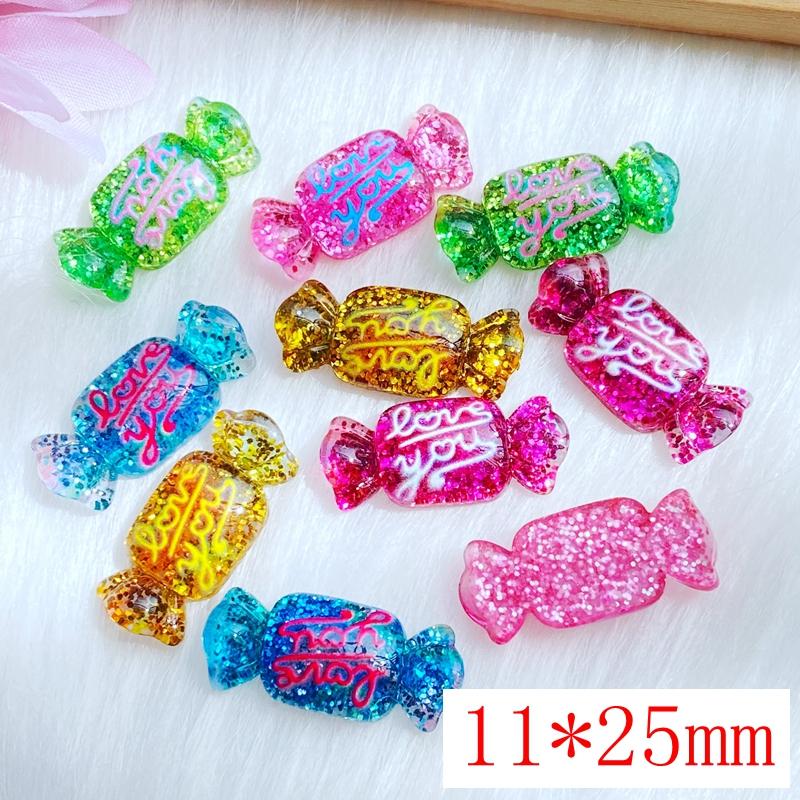 

10/20Pcs/Lot New Resin Mixed Mini Shiny Candy Flat Back Scrapbooking Hair Bow Center Embellishments DIY Accessories W66 20PCS