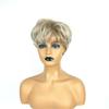 Short Blonde Mix Pixie Cut Wig for Women Synthetic Heat Resistant Wig Daily Wear and Older Women