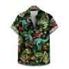 Men's Coconut Tree Pattern 3D Print Shirt Button Up Shirt Casual Shirt Summer Shirt Short Sleeve Daily Vacation Clothing