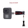 Lightweight Vertical Filming Adapter for Action Cameras Including Chest Belt Mount and 360 Rotation Capability for Stable Hold