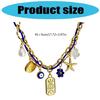 Stainless Steel Jewelry Unique Marine Theme Necklace Rope Chain Necklace Adjustable Length Holiday Accessory for Daily