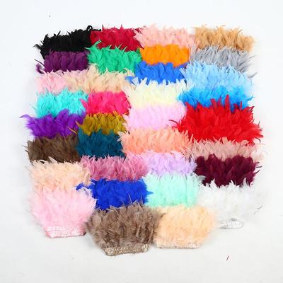 Handmade Feather Cloth Strips for DIY Jewelry & Skirt Decoration