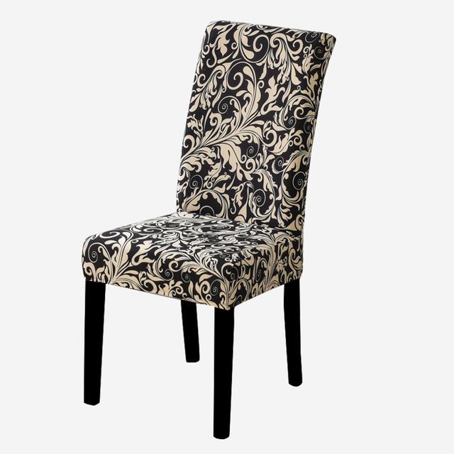 

Чехол на стул с геометрическим узором, эластичные чехлы на стулья для столовой, эластичный эластичный чехол из спандекса для офисного стула, съемный, 1 шт. 1piece