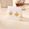 New fashion earrings, earrings, exquisite light luxury, high-end painting oil square commuter candy color