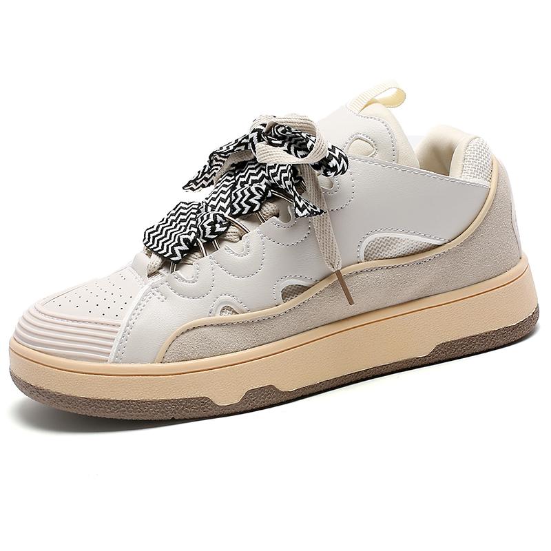 

2025 Новая универсальная обувь для пар, классические дизайны, модные кроссовки, повседневные мужские туфли на плоской подошве 42 бежевый