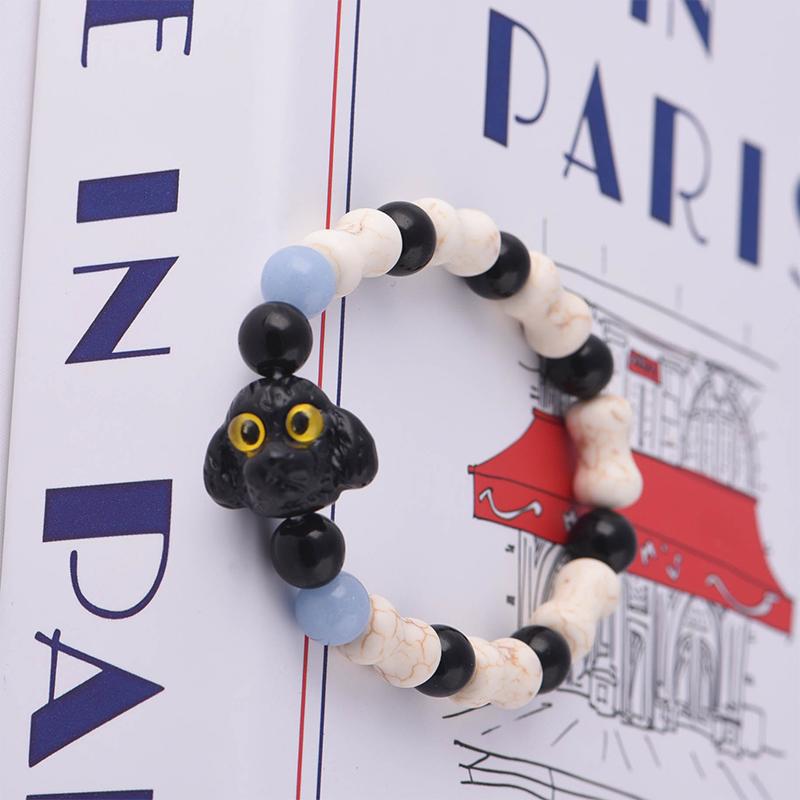 Niedliche Cartoon-Leuchtkatzen-Armbänder für Frauen und Männer, bunt, vielseitig, Perlen, Paar-Armband, Schmuck, Zubehör, Geschenke