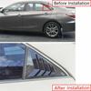 For Toyota Camry Sedan 2012-2017 Car Rear Louver Window Side Shutter Cover Trim Sticker Vent Scoop ABS Carbon Fiber Accessories