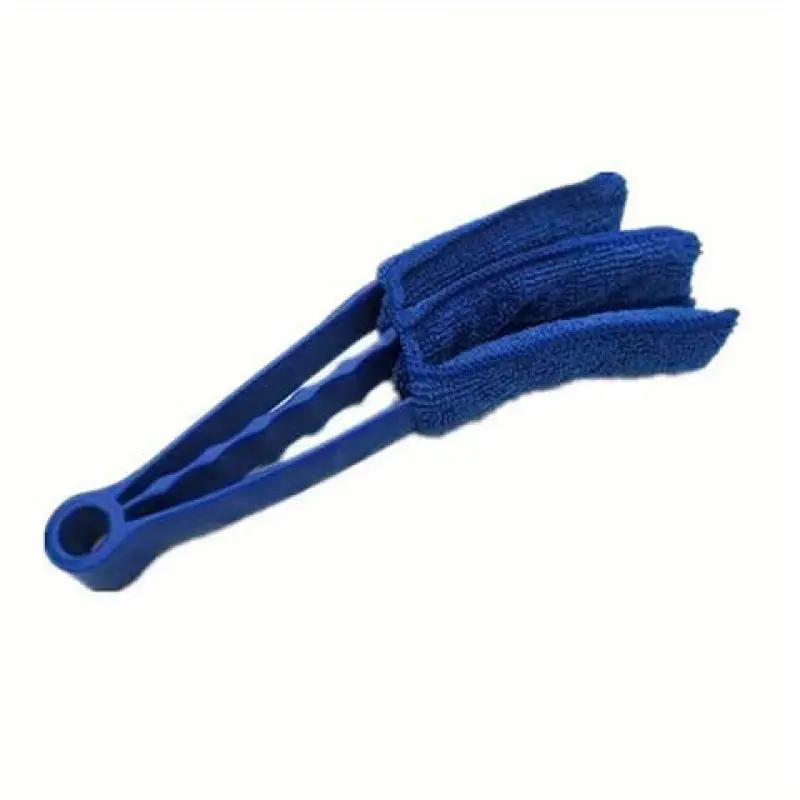 Easy Clean 3-blades Window Blinds Brush Microfiber Removable Washable Cleaning Brush Perfect for Dust , Dirt Removal In Home
