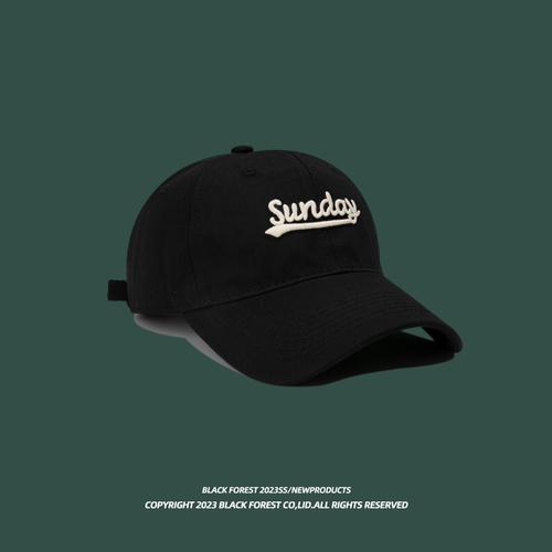 

Кепка с полями и высокой тульей, бейсболка с круглым лицом, подходящая для женщин, маленькая кепка с козырьком, мужская Adjustable чёрный