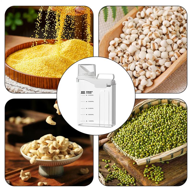 2800ml Airtight Dog Food Storage Container Dog Food Bin Large Flour Container Cat Feeder Bucket Food Storage Barrel Dried Grains