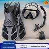 Adult Snorkeling Set: Tempered Glass Diving Mask, Fins & Full Dry Snorkel
