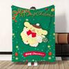 Christmas PomPomPurins Shaggy Throw Blanket for Sofa Warm Winter Blankets Home Bedroom Decoration Bedspread on the Bed Knee Nap