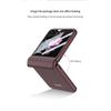 Funda rígida de PC con bisagra magnética para Samsung Galaxy Z Flip 6, 5 y 4, a prueba de golpes y con protector de pantalla pequeño.