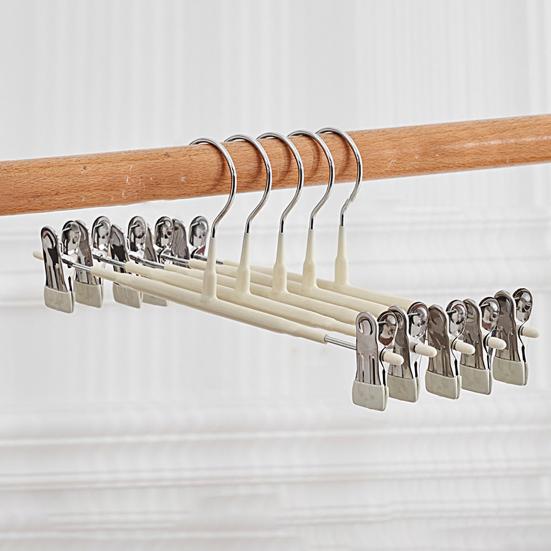 2 stk Tørre klær Solid konstruksjon Praktisk Sterk bæreevne Hjem Hotell Vaskeri Klesklype Tørkehengere Bukseklemmer