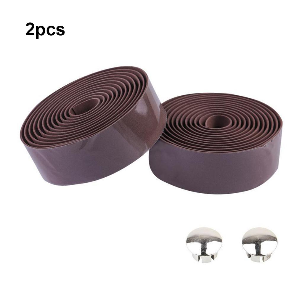 Road Bicycles Handle Bar Tape with Bar-plug Outdoor Damping Elastic Grips Shock Absorbing Wraps Tapes Accessory