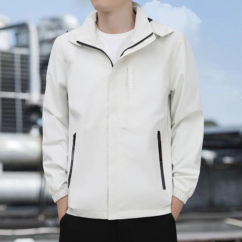 

Осень/Зима 2025 Новые куртки для молодых мужчин Ветрозащитные Модные куртки Стойка воротник Топы Мужская теплая рабочая одежда с плюшем 8xl бежевый