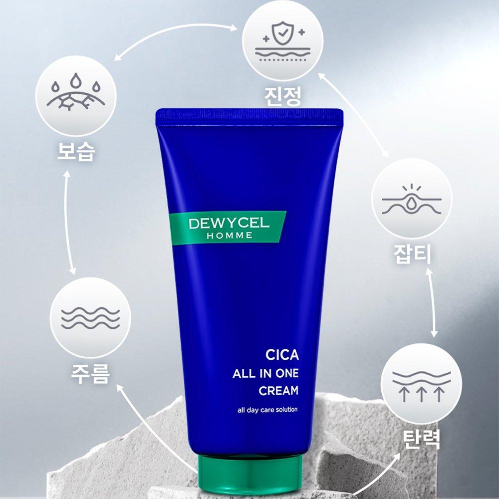DEWYCEL Homme Cica All-in-One Moisture Boost Cream Large Capacity 150ml