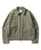 Esfai Washed Canvas Work Jacket (Vintage Olive)