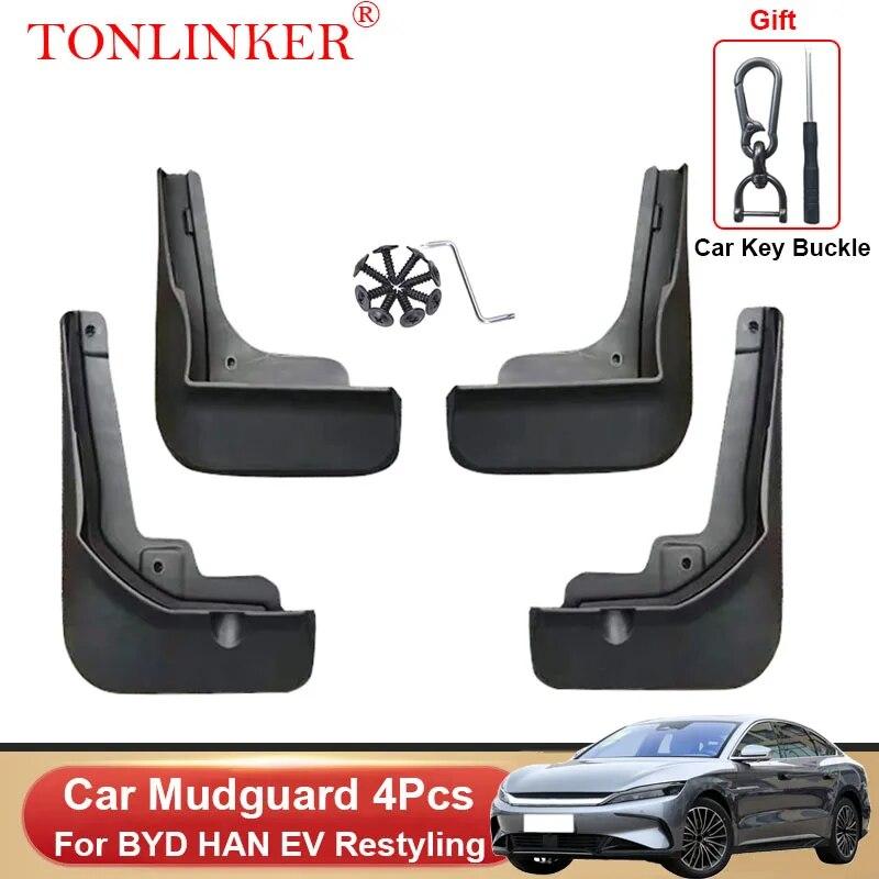 TONLINKER Auto-Schutzbleche Für BYD HAN EV DM Restyling 2022 2023- Vordere Hintere Schmutzfänger Spritzschutz Kotflügel Schmutzlappen Zubehör