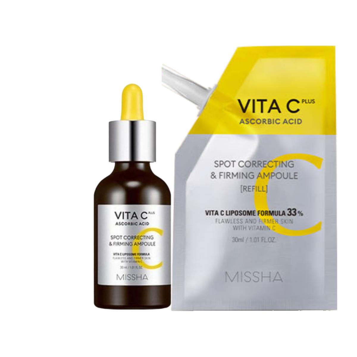 

MISSHA Vita C Plus Spot Correcting & Firming Ampoule and Refill Special Set 30ml+30ml