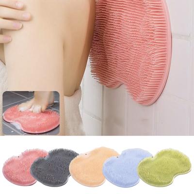 Fußmatte Tiefenreinigung Duschfußwascher mit Massageborsten Leicht zu reinigen Trocken Müdigkeit lindern Saugnäpfe Fußpflege Schrubber