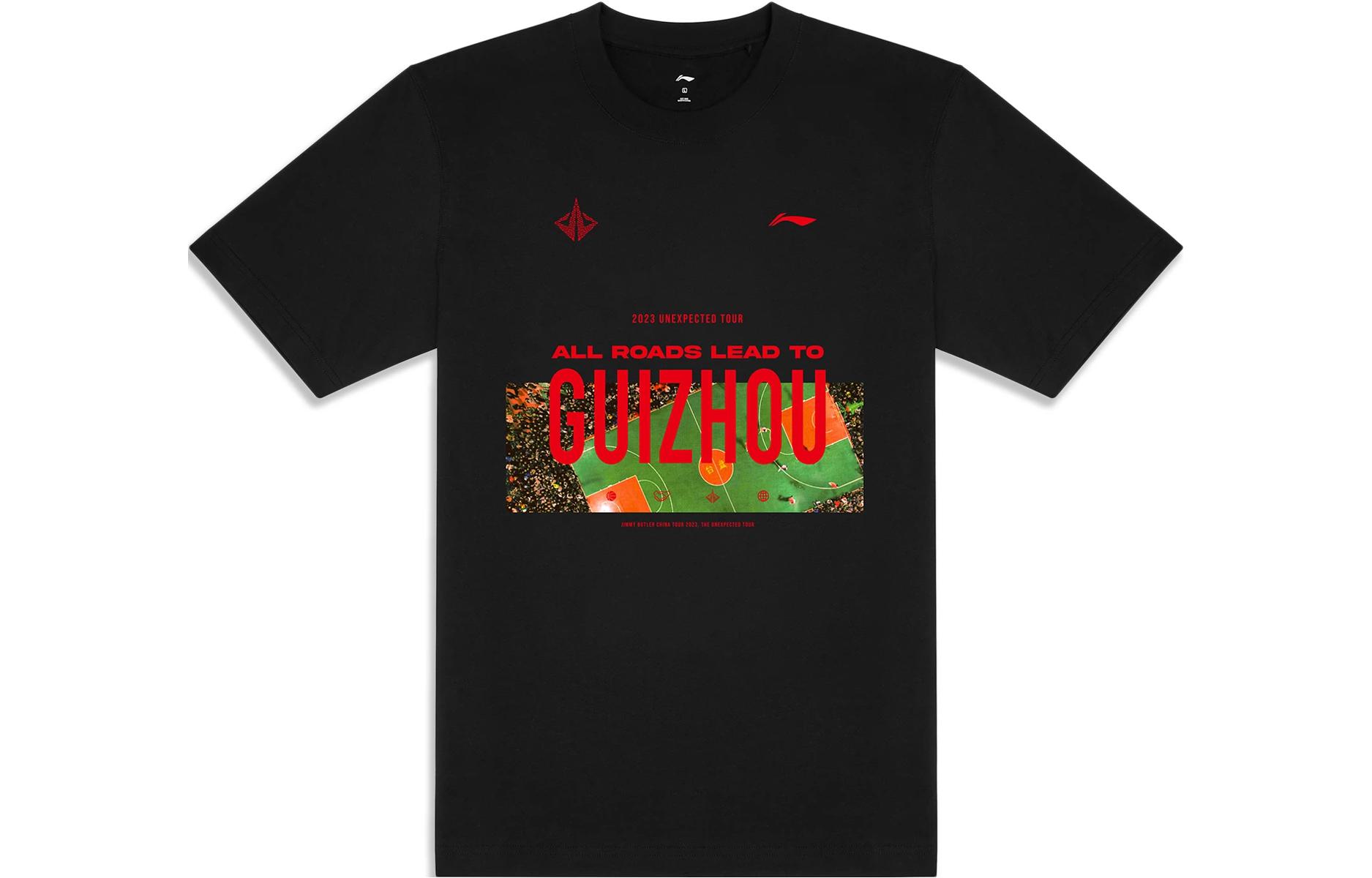 Li Ning Basketball Collection T Shirt Unisex Black AHSTB03-1 S