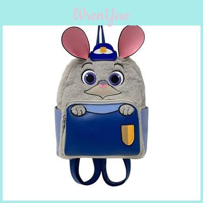 Zootopia Judy Hopps Nick Wilde Cartoon Plush Rabbit And Fox Backpack With Padded Straps For Daily Use