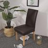 1/2/4/6 ks Vodotěsný PU potah na jídelní židli Jednobarevné ochranné potahy na natahovací židle pro ochablý obývací pokoj