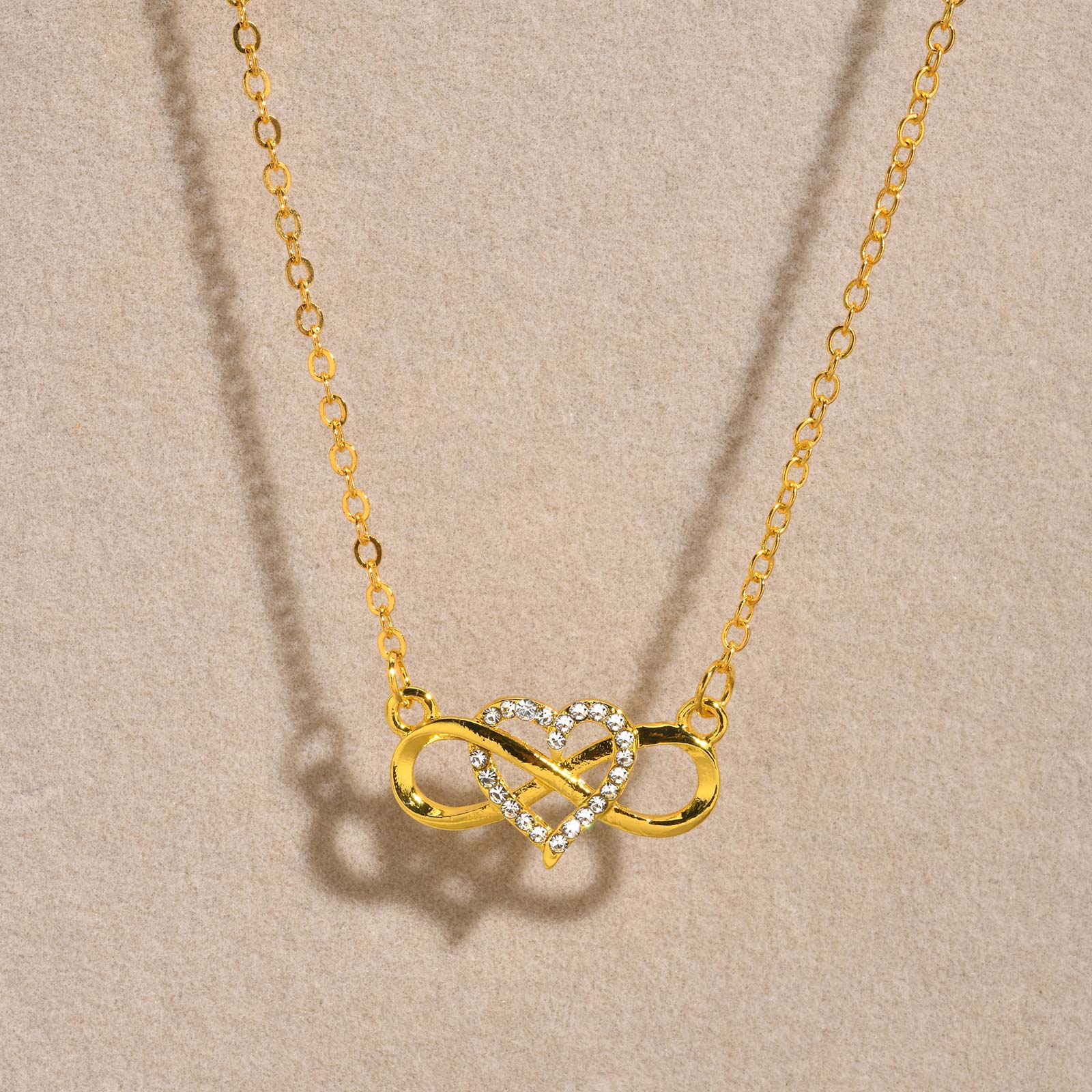 

Vnox Infinity Heart Necklace for Women, AAA CZ Stones Collar Anniversary Birthday Jewelry Gifts for Wife Girlfriend Mom Daughter