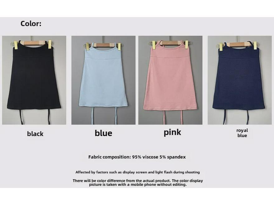 Korean Dongdaemun Sexy Halter Neck Hip Wrap Skirt