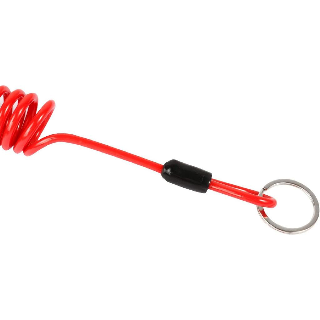 FizLig 6Ft Breakaway Trailer Cable 4 Pack - Coiled Spring Wire, Emergency Brake Safety Cable For RV Camper 5Th Wheel Trailer Towing Accessories