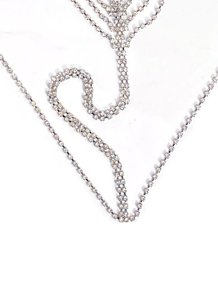 Ruby Rhinestone Bikini Body Chain - Sexy Nightclub Jewelry