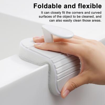 Sponge Scrubber Ergonomic Anti-Slip Handle Stubborn Dirt Removal Cleaning Tool