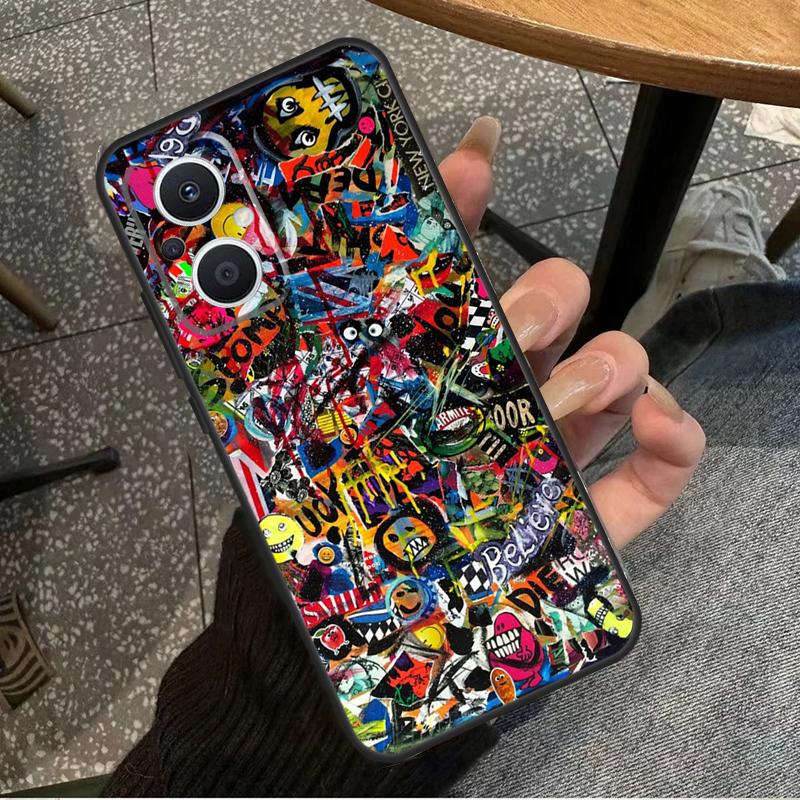 Graffiti Case For OPPO Reno 7 8 10 Pro 8T 2Z 4Z 5Z 6 Lite OPPO Find X6 Pro X2 X5 Lite X3 Neo Cover