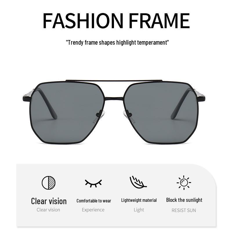 2025 Best-Selling Men's Metal HD Polarized Sunglasses with UV Protection for Travel, Driving, and Fishing