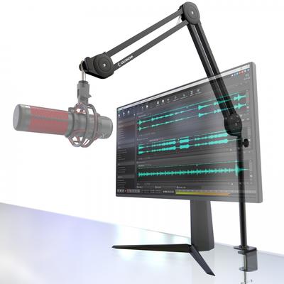 [Improved Version That Is Longer and Taller] Microphone Boom Arm, Microphone Arm, Microphone Stand, Arm for Condenser Microphones, for Dynamic Microph