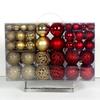 100-Piece Christmas Tree Ornament Set: Shiny, Hollow 3-6cm Balls