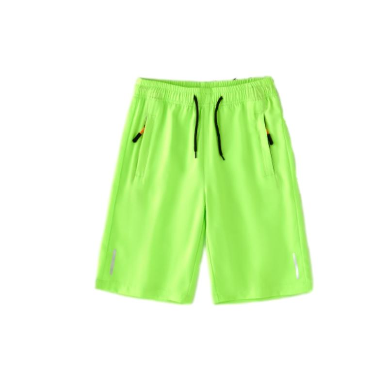 Jungen Sommer Shorts aus elastischer Eisseide, leicht, sportlich, lässig, Polyester, mehrfarbig, Sportbekleidung für große Kinder, schnelltrocknend