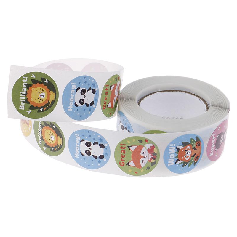 500Pcs Teacher Reward Stickers Cute Animal Stickers School Motivational Stickers
