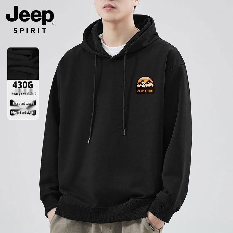 Jeep Spirit Men's Casual Printed Hooded Sweatshirt