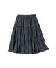 Comoni Nose W Checker Midi Skirt [Black]