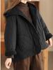 Winter Fleece Lined Puffer Jacket Women's Fashion Hooded Thick Cotton Jacket Warm Cotton Coat