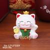 Figurine de Chat Porte-Bonheur Créative pour Bureau, Bureau ou Décoration de Voiture