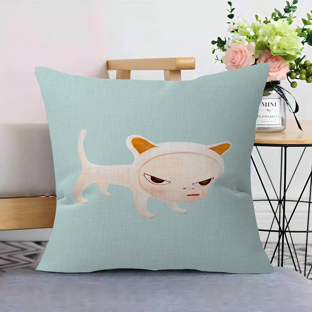 Y-YoshitomoS-Nara Pillowcases Home Bedding Decorative Pillow Cover Wedding Super Soft Pillow Case