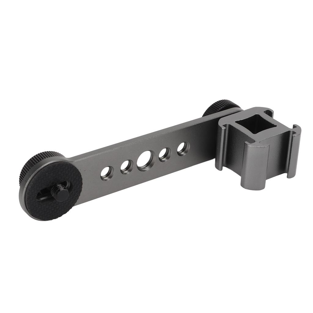 Triple Cold Shoe Extension Bracket Aluminium Alloy Microphone Stand Mount Adapter for Tripod Monopod Stabilizer