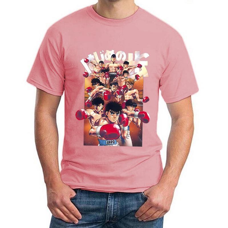 Anime Hajime No Ippo Graphic T Shirt Men Fashion Personality Printed Short Sleeve Casual Outdoor Round Neck Loose Cozy Tees