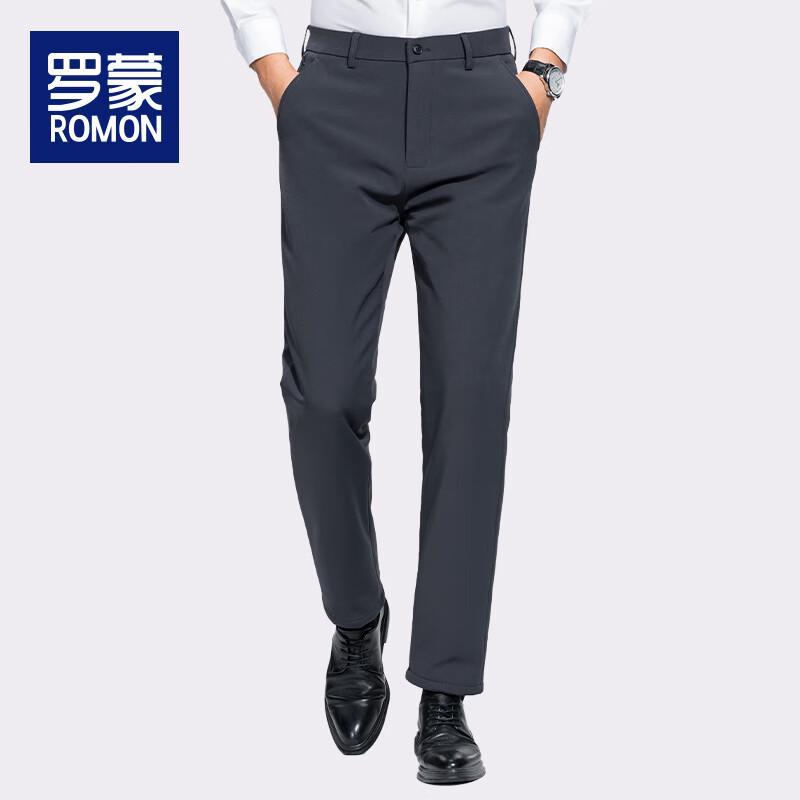 Romon Men s Winter Goose Down Straight-Leg Trousers WLD512Y 31