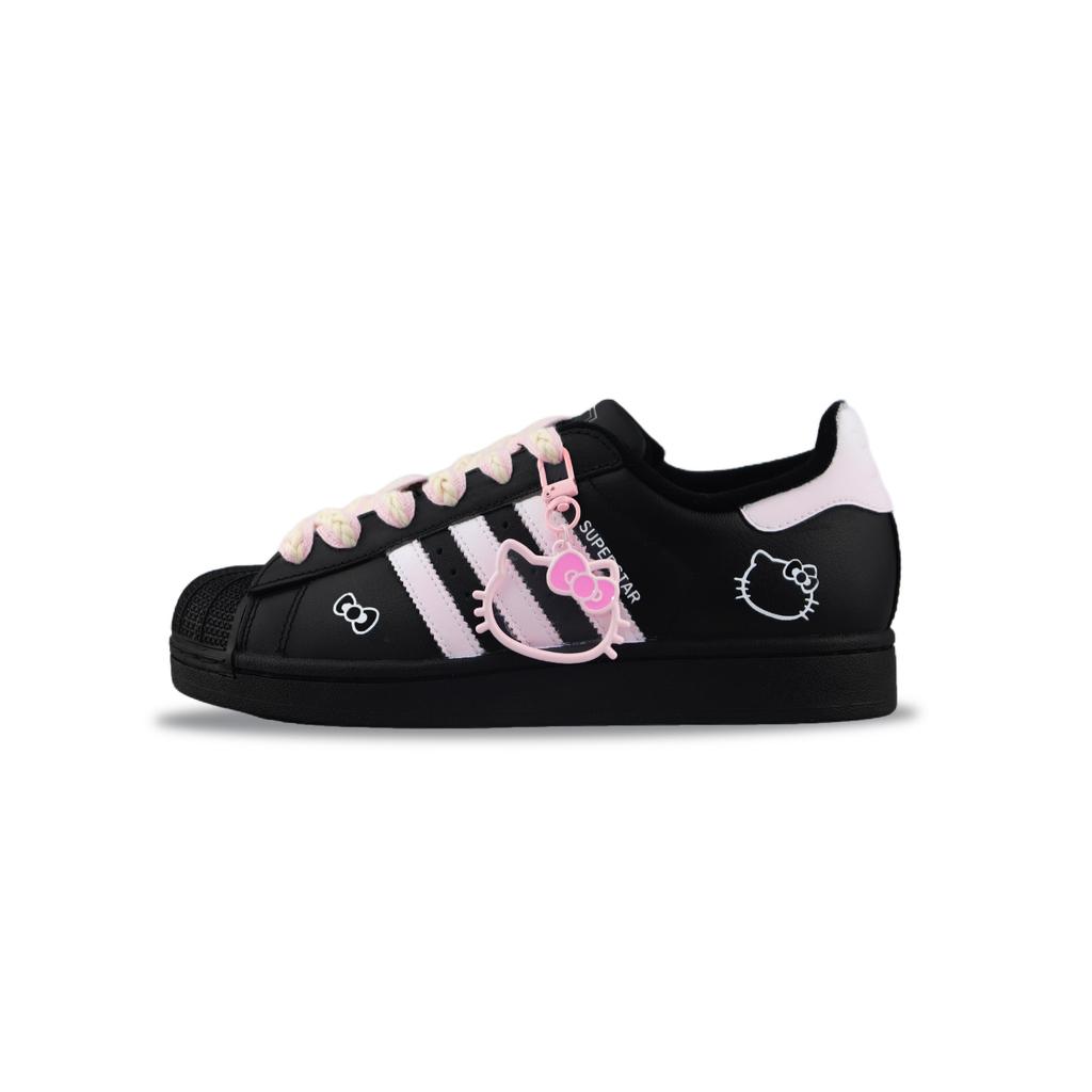 adidas Originals Superstar 2 Nízké Skateboardové boty Odolné proti oděru Unisex Černá Růžová JI0079(Tým840-)