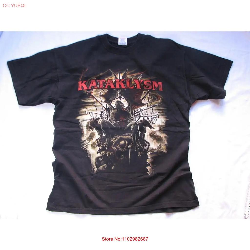 Kataklysm Europa Tour 2009 T-Shirt Death Metal Gorguts Dismal Vintage Weich Grafik Leicht Lässig Atmungsaktiv